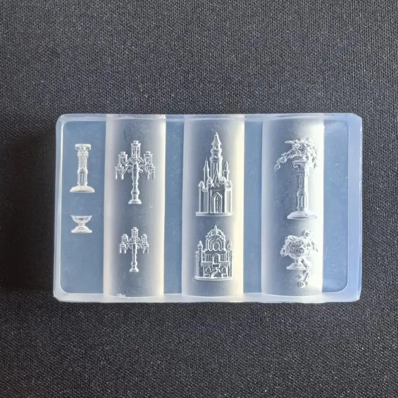 Professional 3D Silicone Nail Art Molds Exceptional Stamping Plates Qme A5