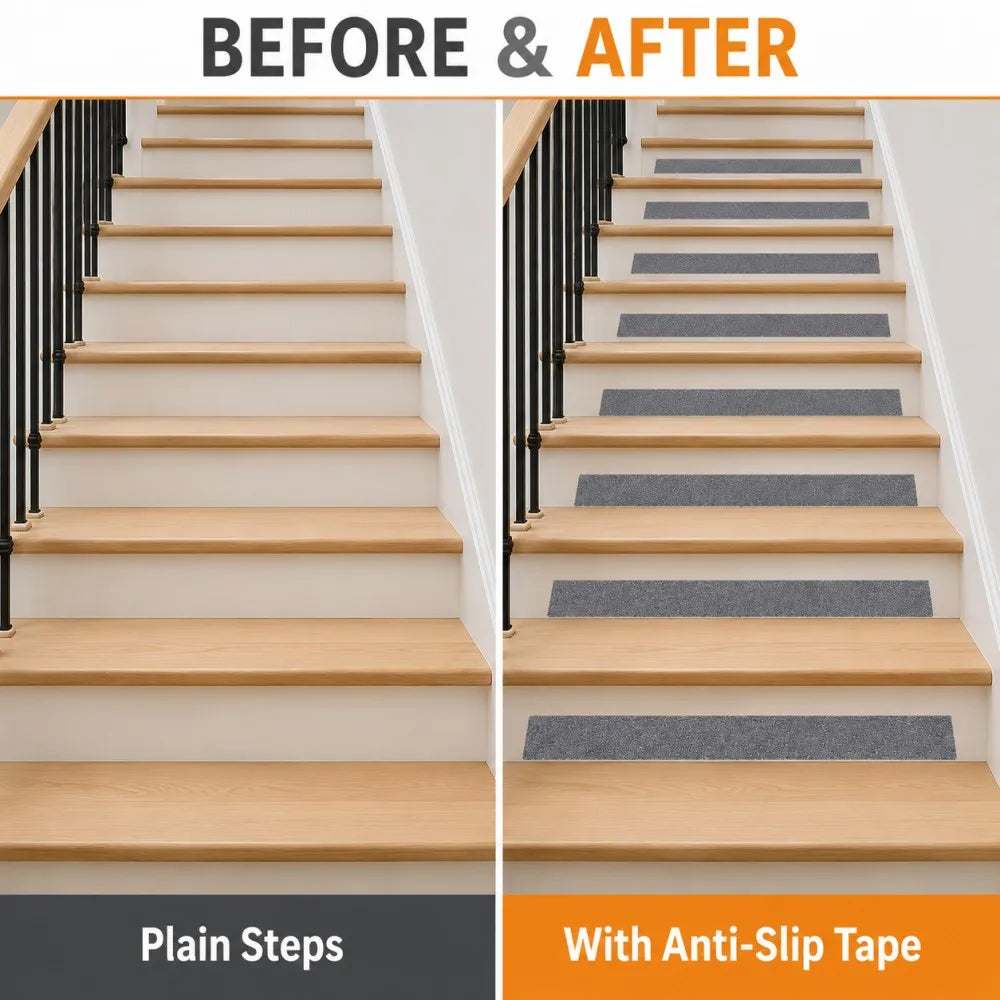 5cmX5m Anti Slip Adhesive Tape Non Skid Traction Strip for Bathroom Bathtub Edge Shower Floor Tile Kitchen Stair Treads Qme