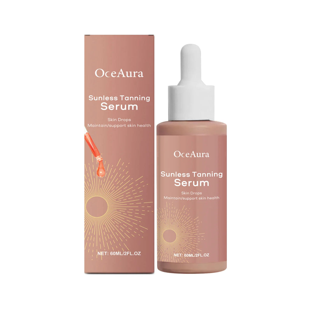 Body Facial Self Tanning Drops Natural Bronzer Liquid Prevent Sunburn Sunless Tanning Products Qme 60ml Boxed