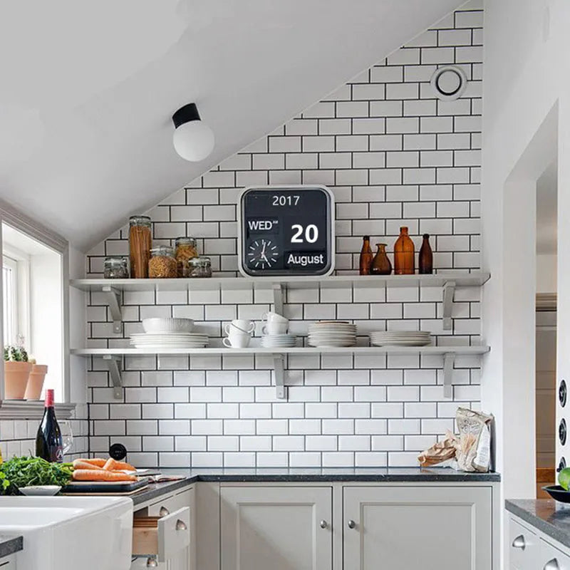 White Brick Pattern Waterproof Moisture Proof Mildew Wall Stickers Qme