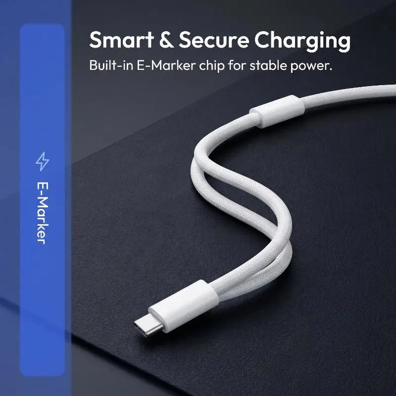 Huawei Universal Charging Cord Speed Data 240W Fast Braided Dual C Qme