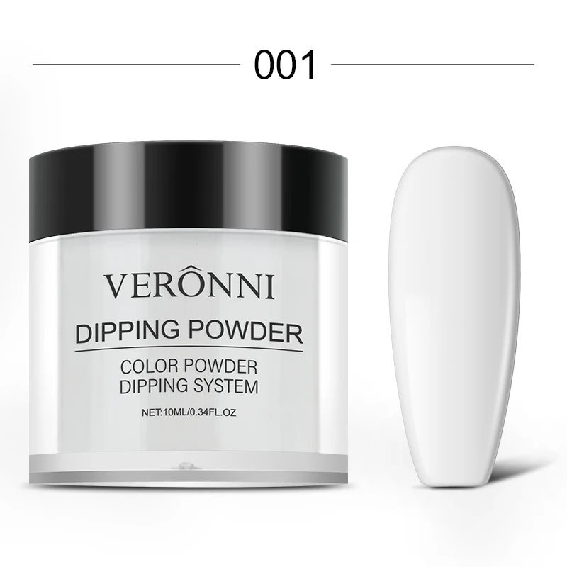 Nail Dipping Powder 6 Solid Colors Glitter Diamond Sequins Qme 01