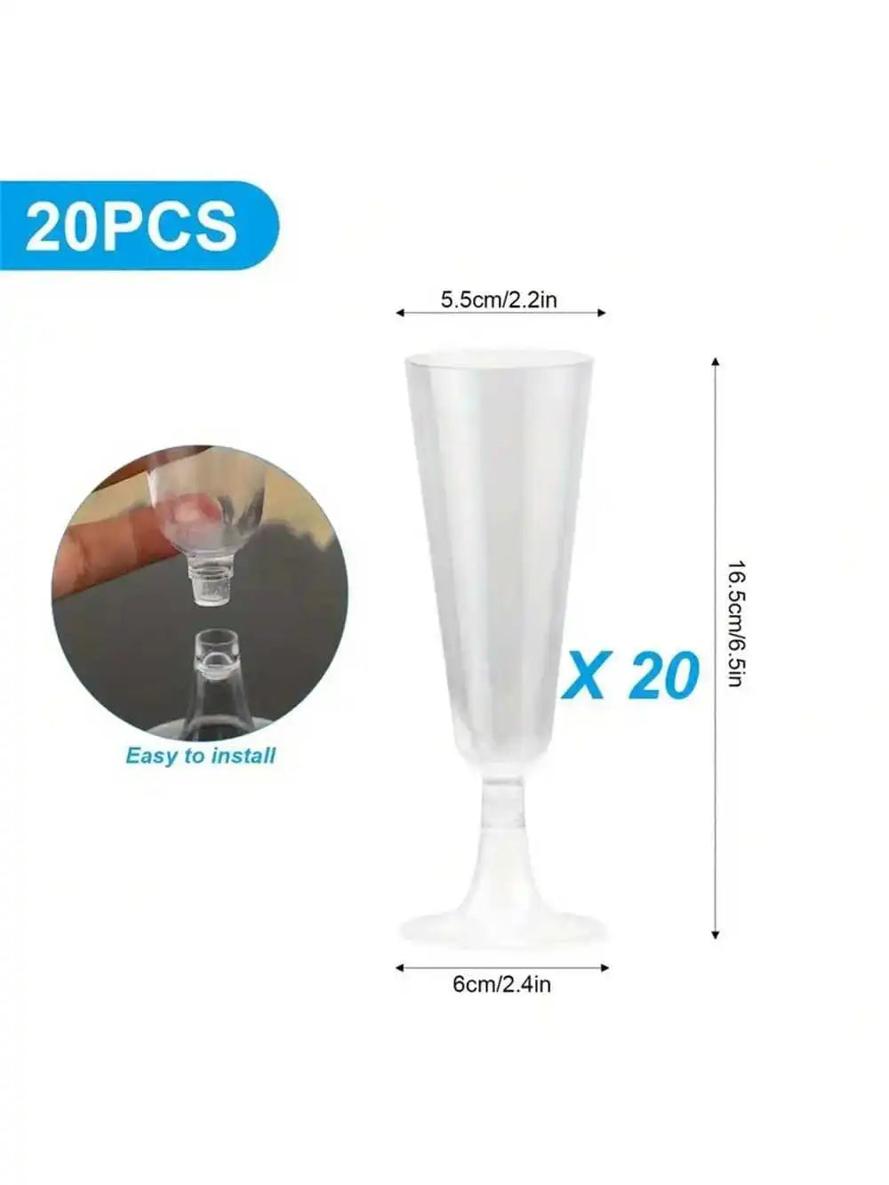 Clear Champagne Flute Suitable Parties Weddings Mimosa Bars Toaster Qme