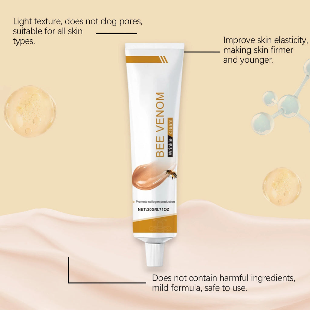 Bee Venom Wrinkle Removal Cream Firming Lifting Facial Moisturizing Deep Hydration Smoothing Fine Lines Anti Aging Face Cream Qme