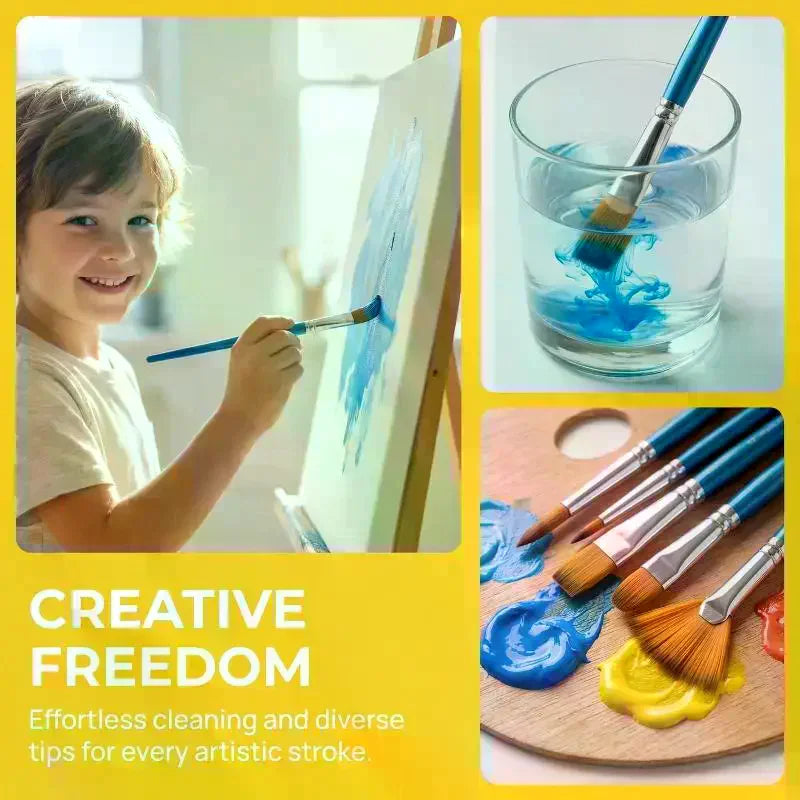 Multi-functional Watercolor Brush Plastic Rod Art Painting Gouache Qme