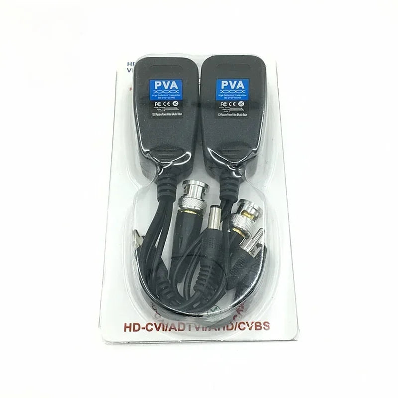 HD, 1 Pair, Double Twisted Pair Power Supply /video/ and Audio, TVI / CVI /AHD, Coaxial, RJ45 CCTV Balun, 3 and 1 Transmitter Qme