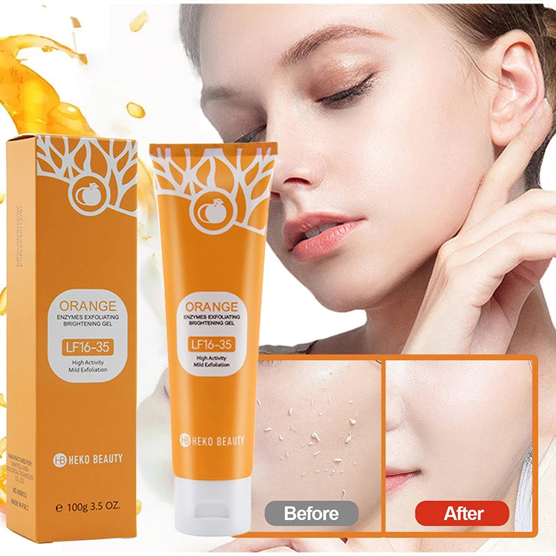 Orange Flavor Exfoliating Gel Mild Body Scrub Smooth Skin Texture Qme