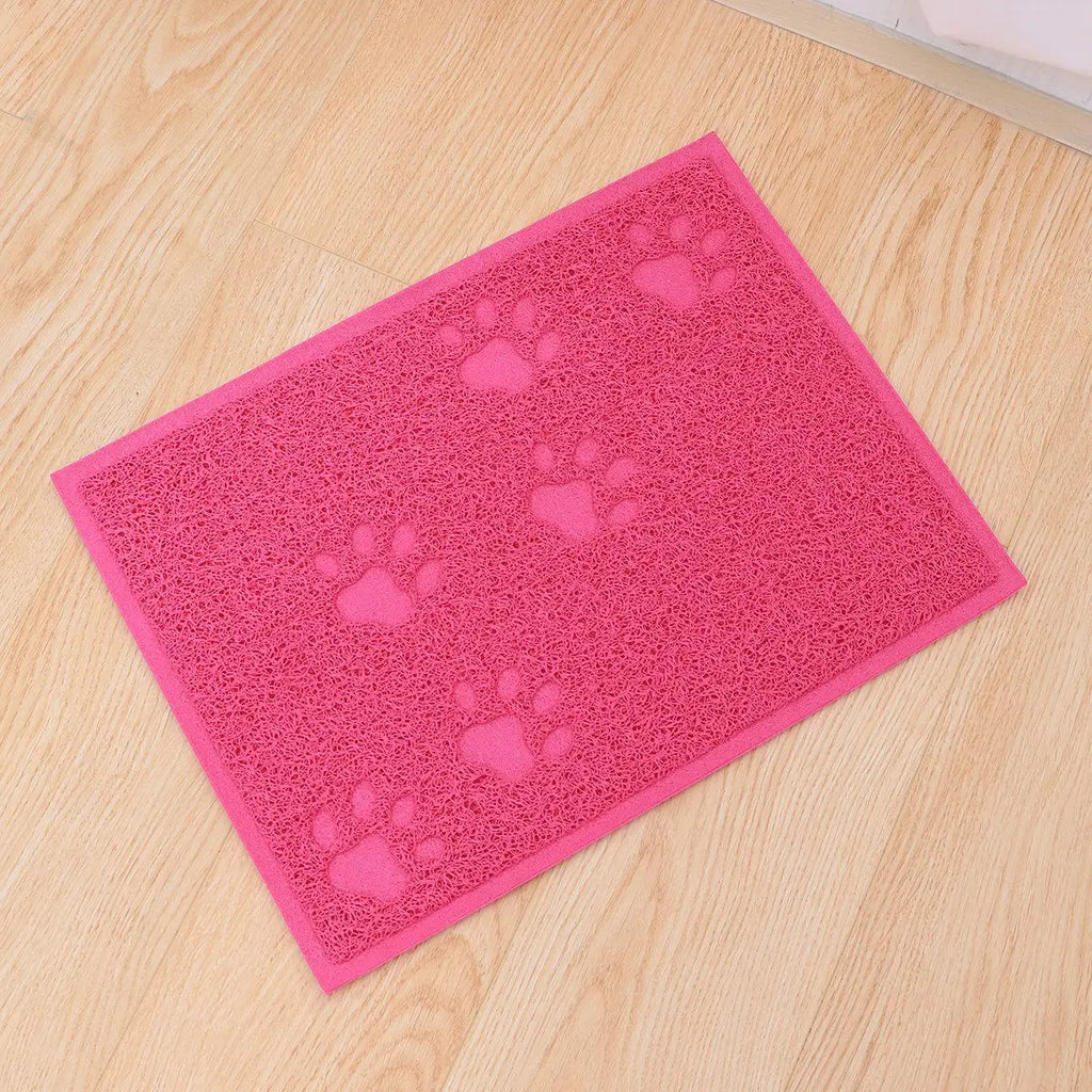 30x40cm Cat Litter Mat Heavy Duty PVC Non-Slip Mat for Cats Dogs Easy Clean Water Resistant Pet Cleaning Carpet Qme