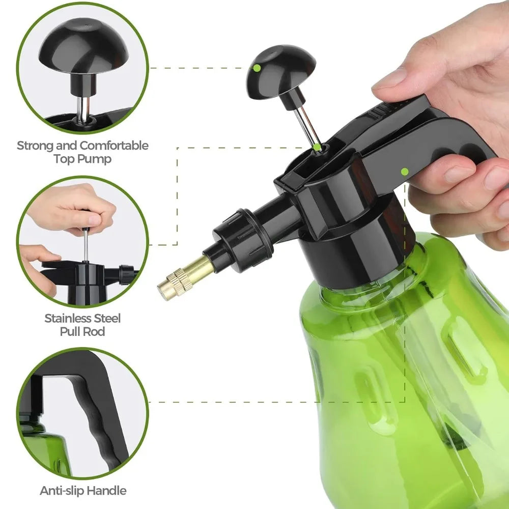 1.5L Garden Watering Pressure Sprayer Bottle Horticultural Plant planting Watering Tool Household Watering High-Pressure Sprayer Qme