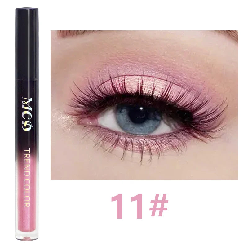 13-Shade Waterproof Liquid Eyeshadow Palette Shine Long-lasting Qme 11