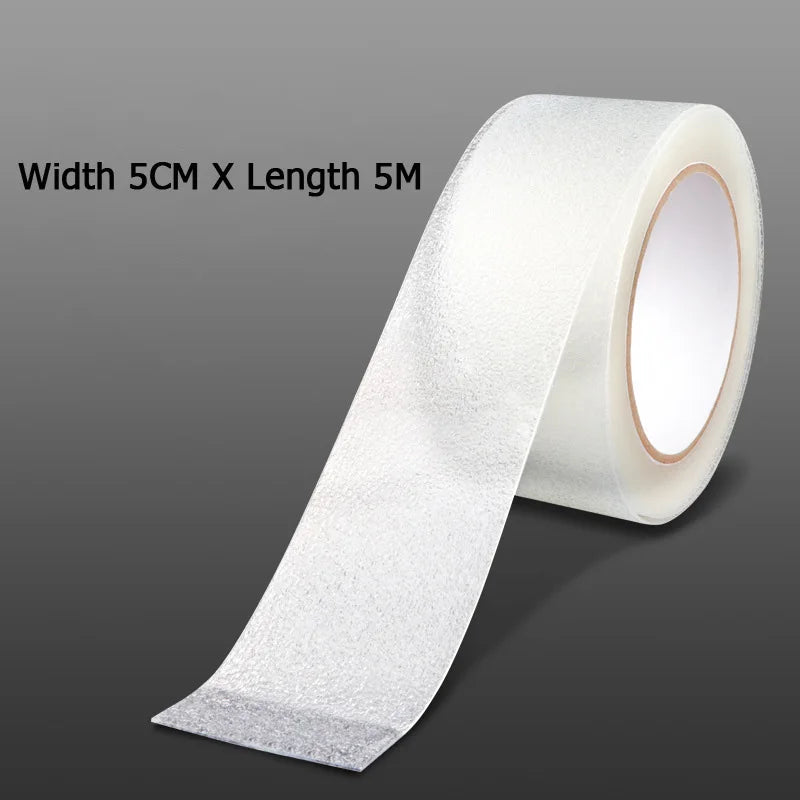 5-metre transparent anti-slip tape, waterproof and anti-slip, providing excellent grip, suitable for bathtubs, boats and stairs Qme 1PC-5.0CM x 5M