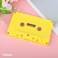 Blank Tape Case Audio Magnetic Recording Cassette Shell Empty Reel No Qme Yellow