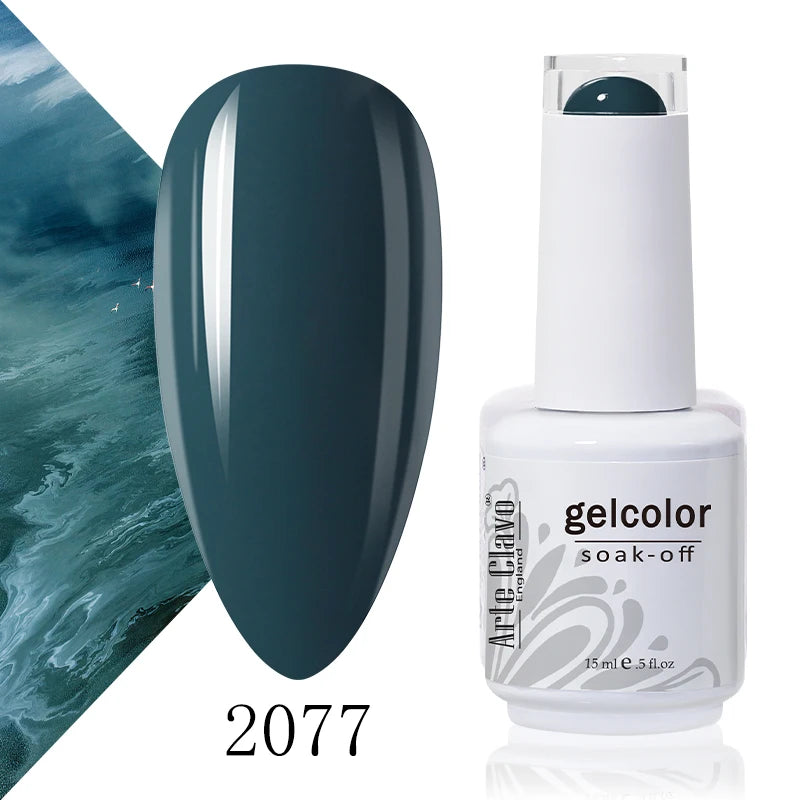 Arte Clavo Solid Gel Nail Polish Rainbow Summer Varnish Soak Off
