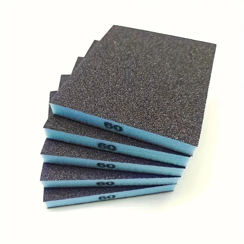 3pcs sandpaper sponge, coarse sand, medium sand, fine sand brick sandpaper, suitable for metal, wood, glass, washable and reusab Qme