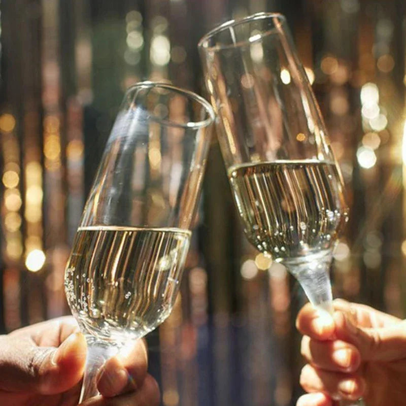 150ml Disposable Wine Cups Plastic Champagne Flutes Sparkling Champagne Bar Cups Weddings Home Party Cocktail Red Wine Goblet Qme