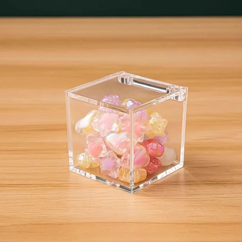 Transparent Acrylic Dust Cover Party Decor Plastic Box Durable Multi Qme