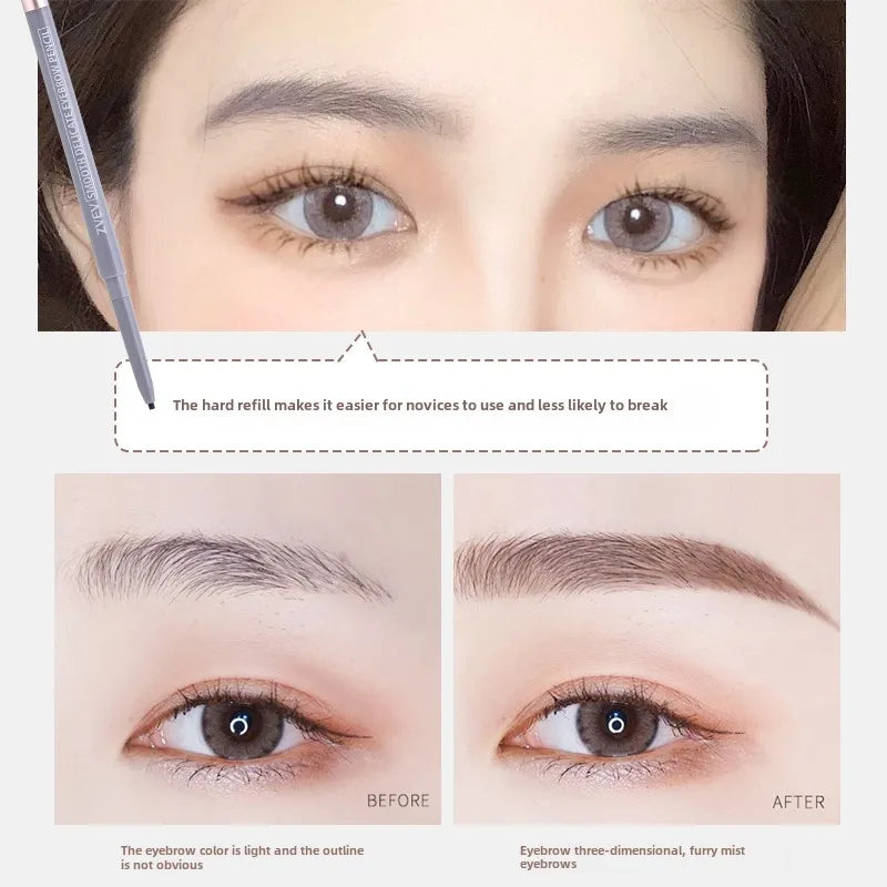 Double-headed Eyebrow Pencil Long-lasting Non-smudged Fine-headed Qme