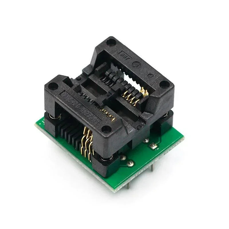 5pcs SOIC8 SOP8 to DIP8 Wide-body Seat Wide 150/200mil Programmer Adapter Socket Blue SA602 IC Test Conversion Burner Qme