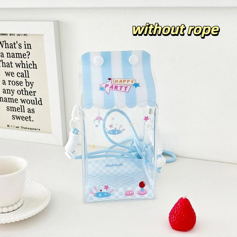 Cute Cartoon Toy Bag PVC Badge Display Portable Decorative Bag Qme style 8