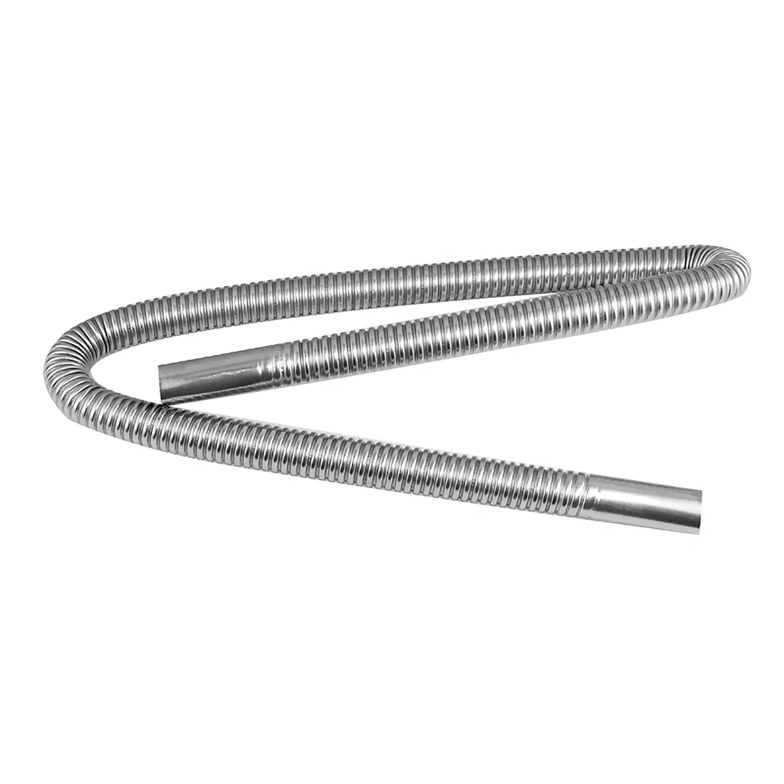 120cm Exhaust Hose with Two Clips Gas Vent Hose Air Diesel Heater Car Parking Exhaust Pipe for Power Generators Car Heating Qme
