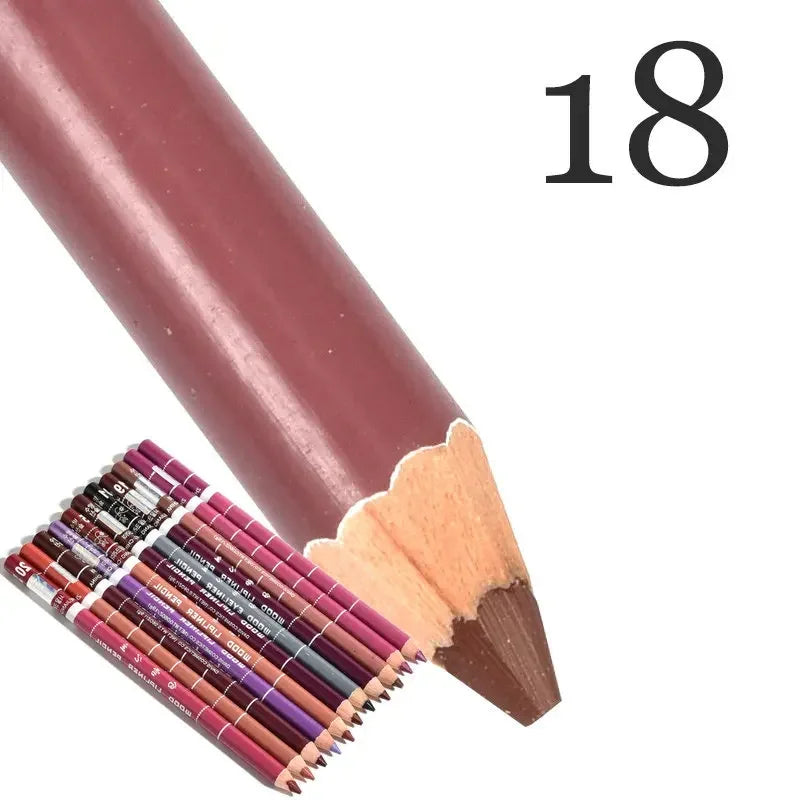 28Color Antifouling Lip Liner Professional Lipstick Pen Precise
