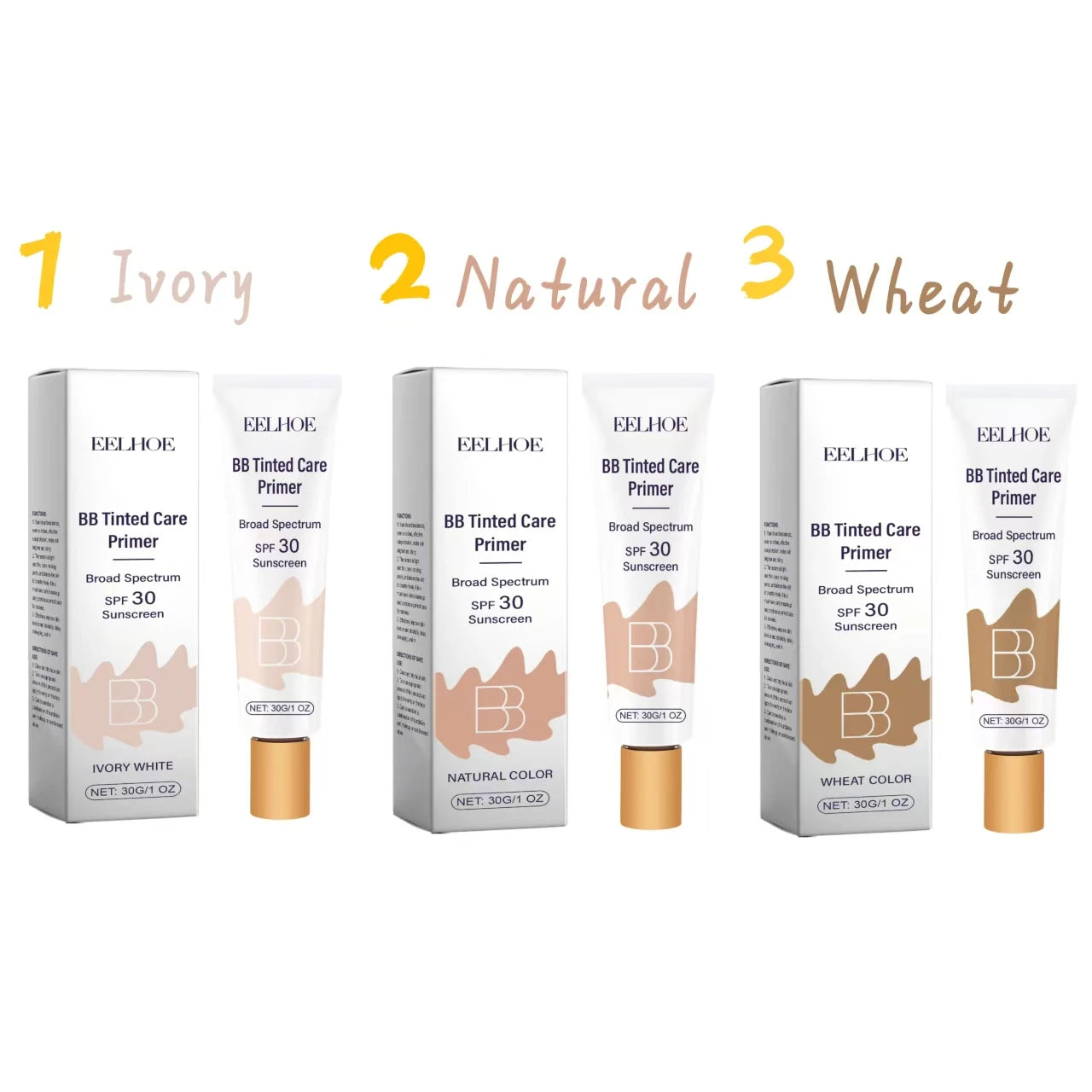 Protective BB Cream - Coverage for Facial Blemishes, Moisturizing, Daily Protection Tinted Moisturizer Light Qme