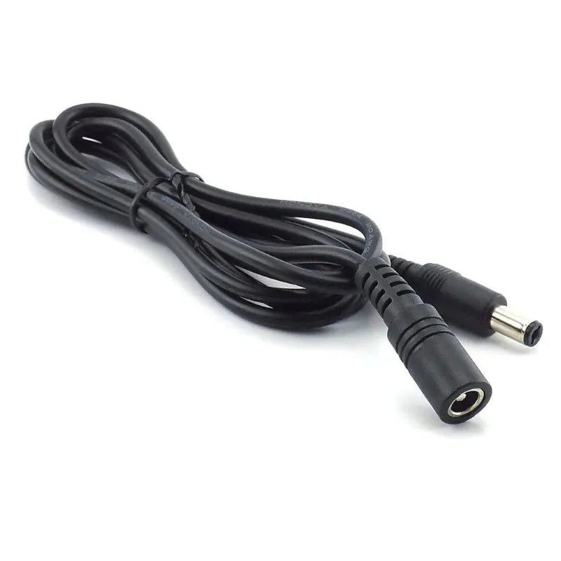 ESCAM CCTV Power Adapter Cable - 12V DC 5.5mmx2.1mm Female to Male for Camera Extension Qme