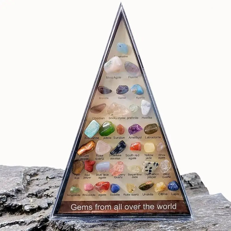 Gemstone Quartz Crystal Chakra Healing Stones Crystals Hexagon Rose Qme