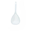 Strainer Scoop Colander Slotted Pasta Spoon Plastic Skimmer Handle Qme White
