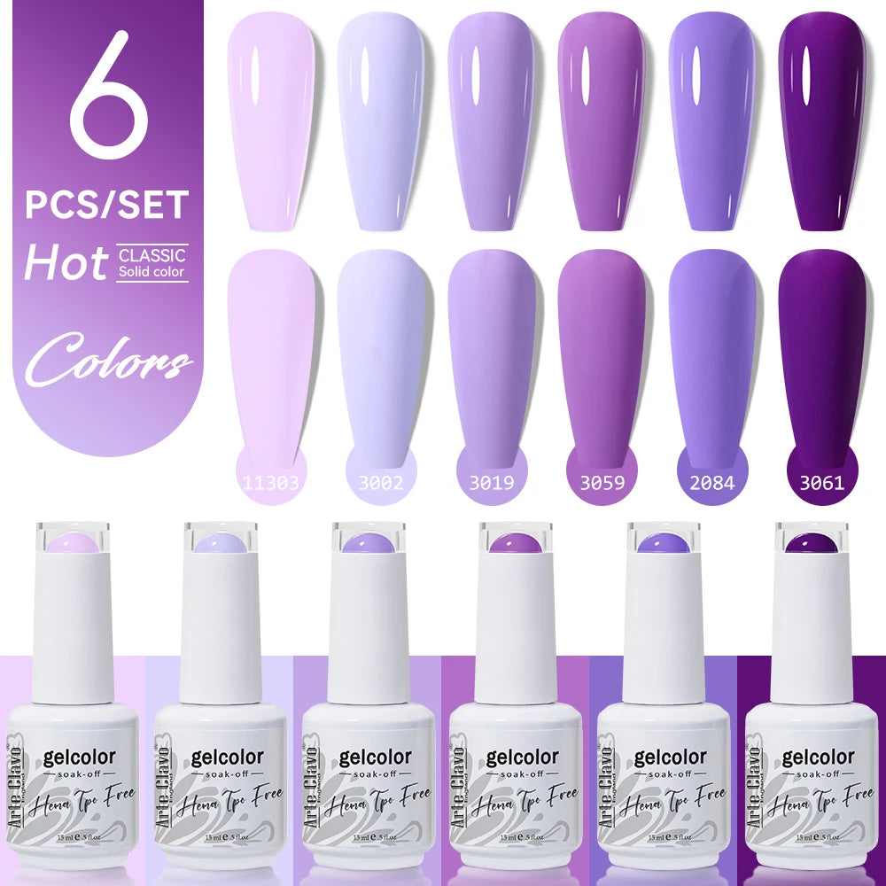 Arte Clavo Gel Nail Polish Milk Tea Popular UV Lamp Soak Off Art DIY Qme AC-ZBZH68-6B