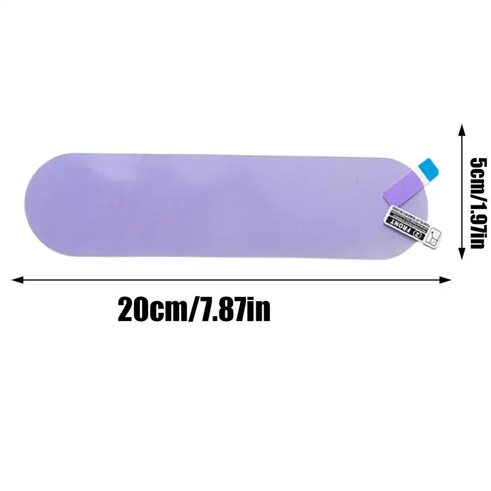 Car Rearview Mirror Film Vehicle Rearview Reflective-proof Protector Anti Fog Glare Mirror Film Waterproof Rainproof Protective Qme Oval