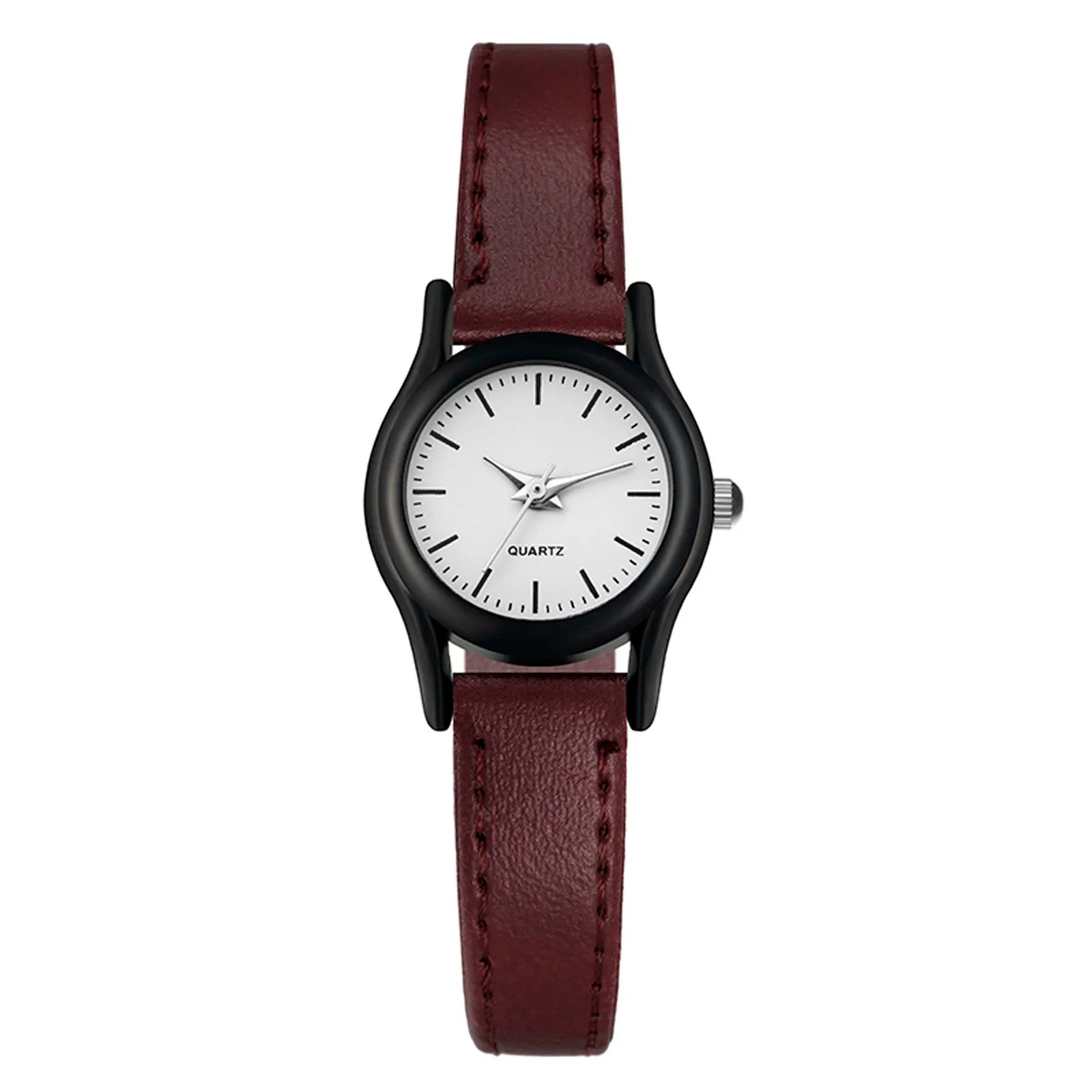 Unisex Lovers Fashion Business Formal Place And Daily Life Design Hand Watch Simple High End Stainless Steel Leather Watch Qme C