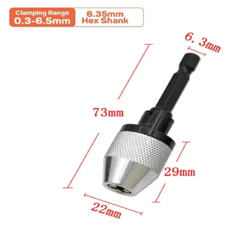 0 3- Quick Change Hexagonal Handle Three Jaw Self Centering Twist Qme