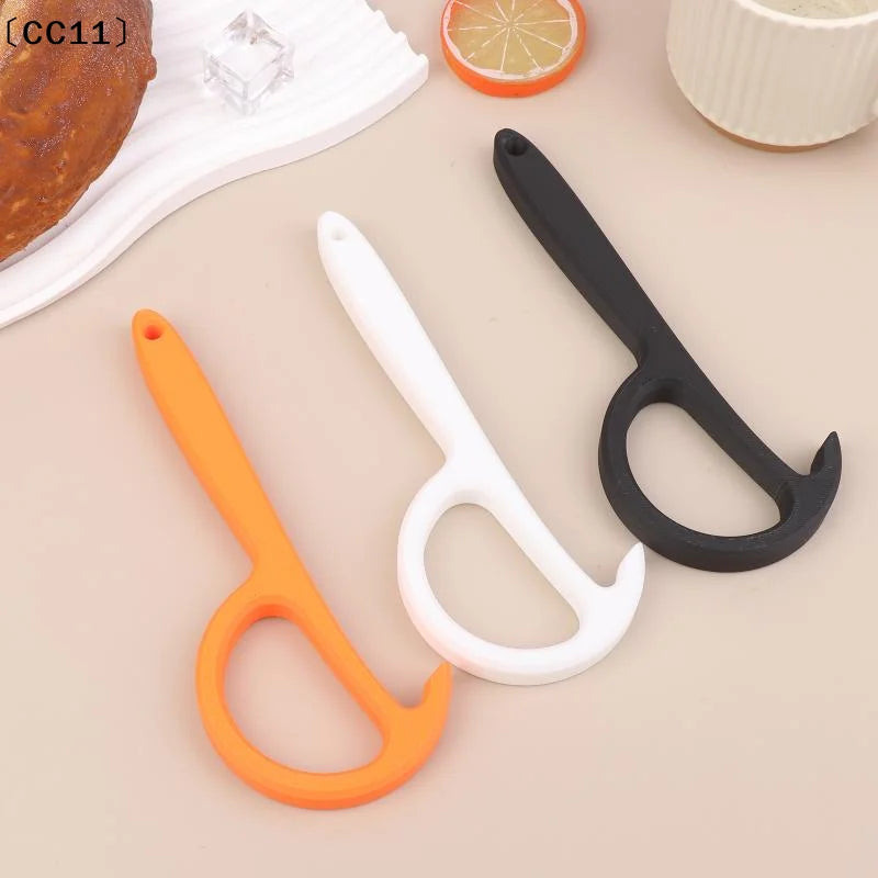 Can Opener Non-slip Handle Plastic Manual Safe Easy Grip Durable Qme