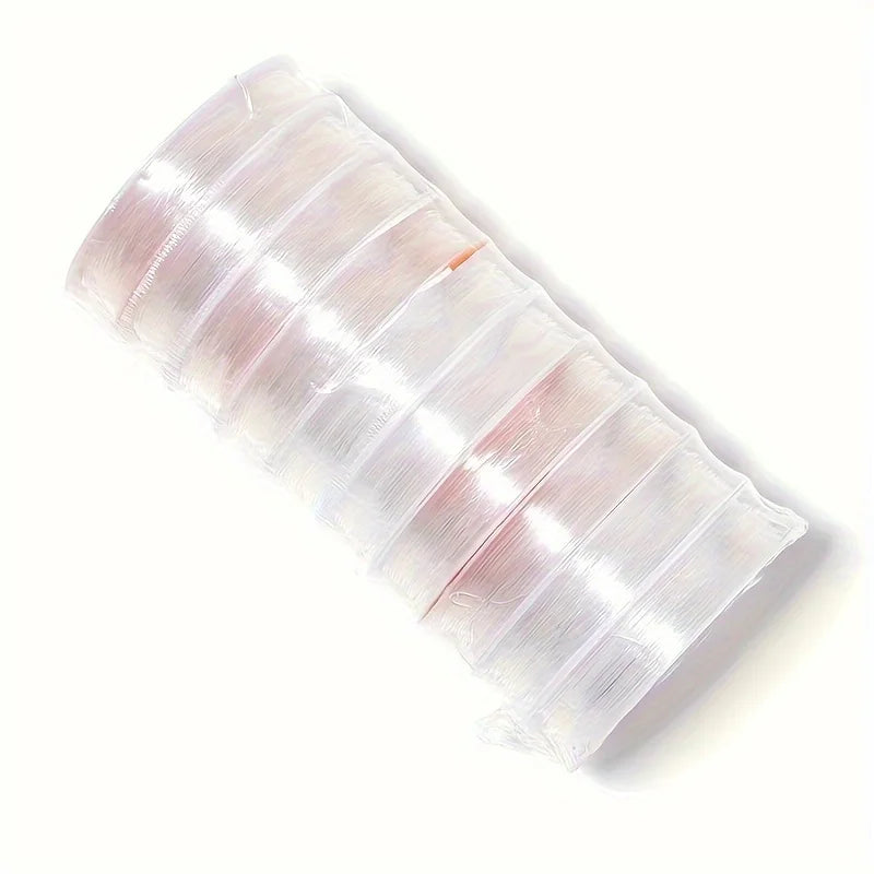 10pcs Transparent Crystal Elastic Thread Handmade Round Cord For Making Bracelet - DIY Beaded Essential Accessories Qme