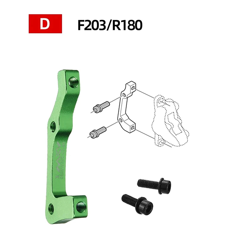 Bike Disc Brake Rotors Front Rear Caliper Adapter Aluminum Alloy Post Qme A6