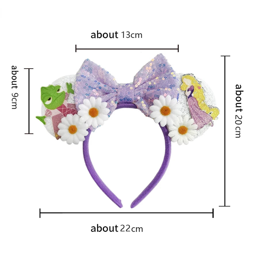 Mickey Mouse Ear Headands Party Christmas Halloween Princess Decoration Costume for Women Adult Cosplay Hairband Hair Accessory Qme
