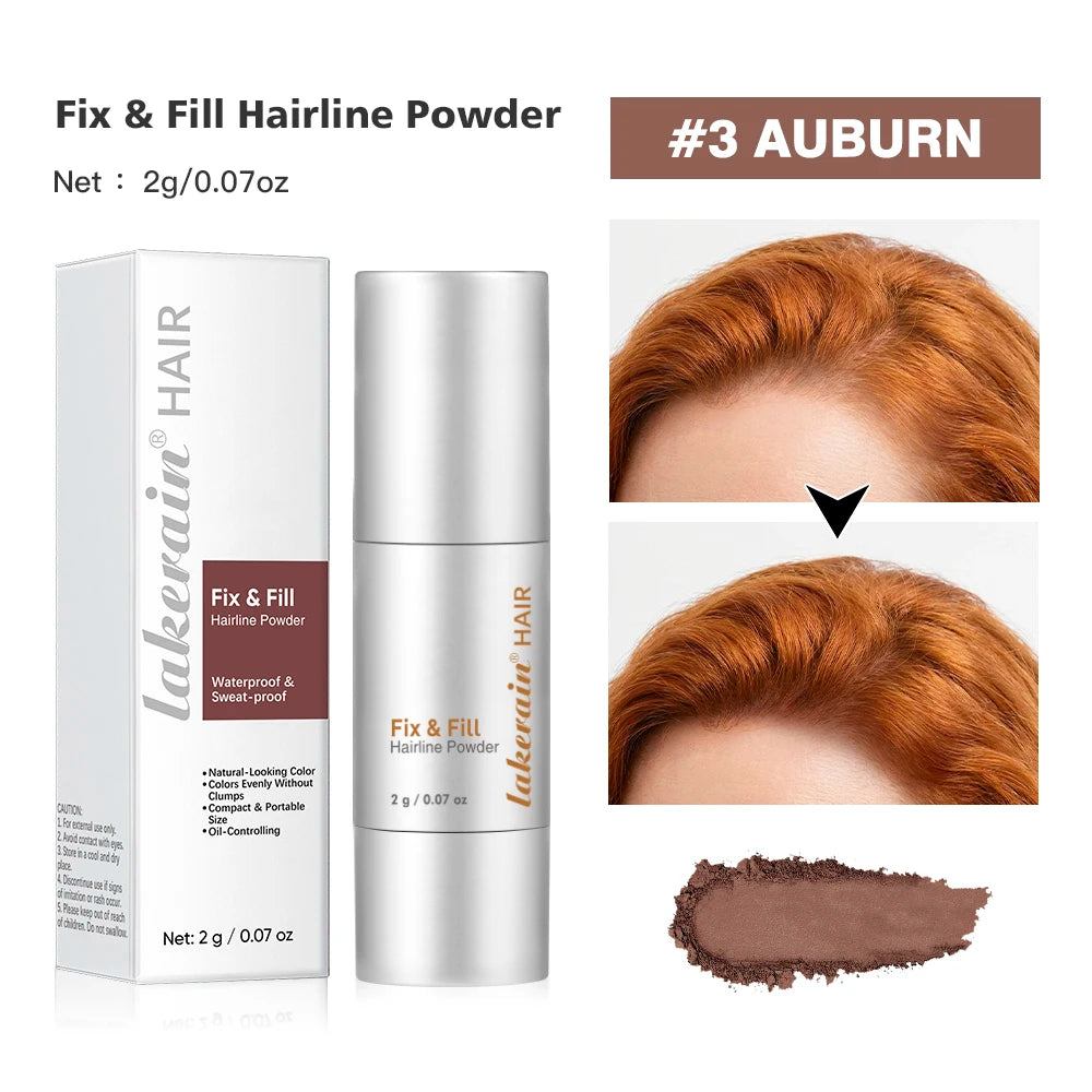 Hairline Filler Powder Repair Long-lasting Makeup Eyebrow Contouring Qme 03 Auburn 2g