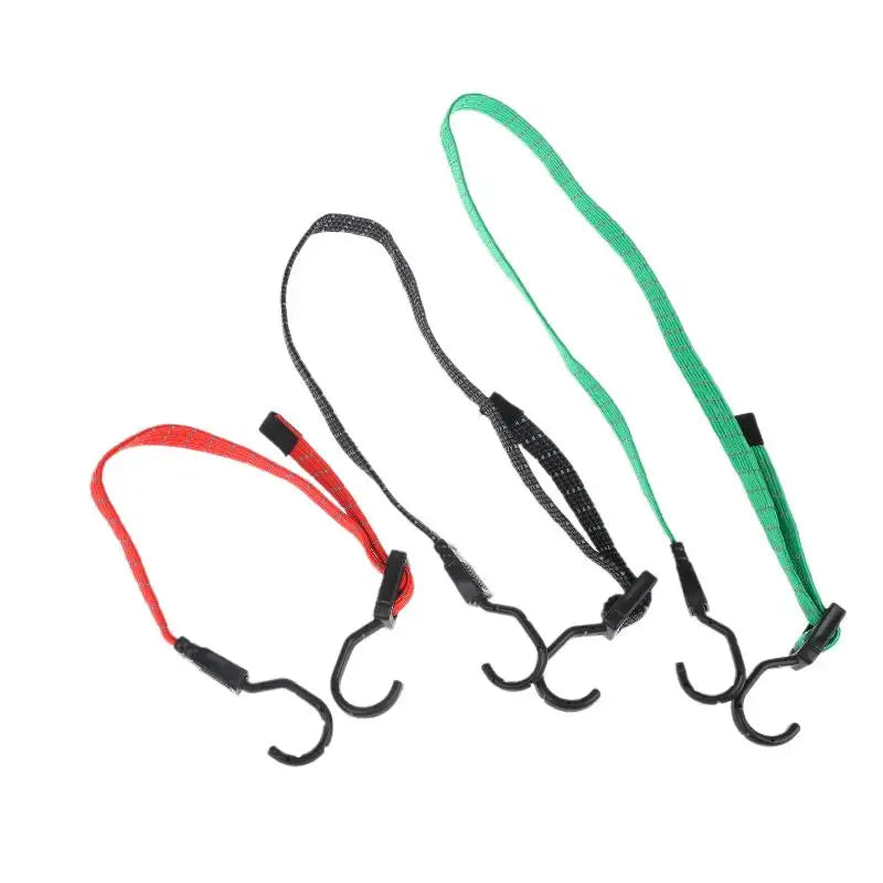 Elastic Bungee Luggage Rope Cord 2 Metal Hooks Reinforced Bike Qme