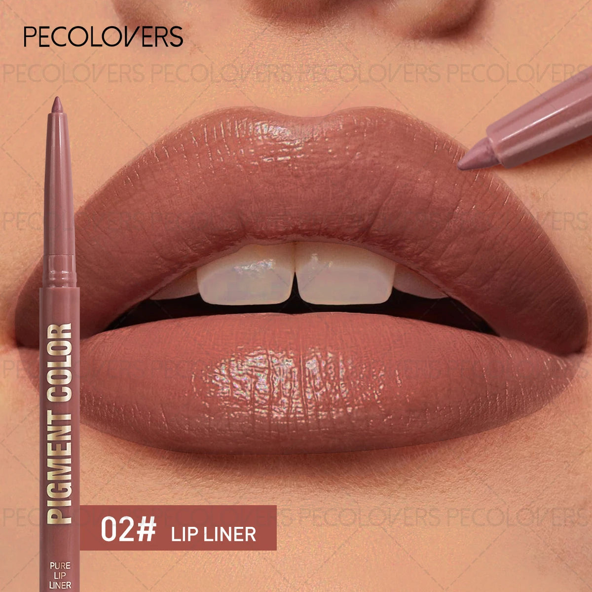 Matte Lip Liner Pen Used As Lipstick Oblique Mouth Design Suitable Qme 02