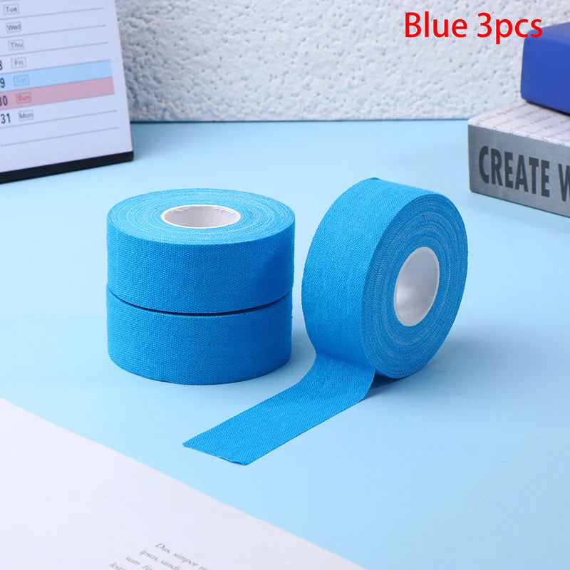 1 Climbing Finger Tape Self-adhesive Elastic Bandage Non-woven Wraps Qme 3 Roll Blue