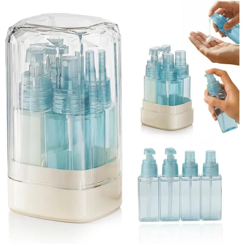 1 Portable Travel Bottle Leakproof Multicolor Pump Spray Containers Qme Blue