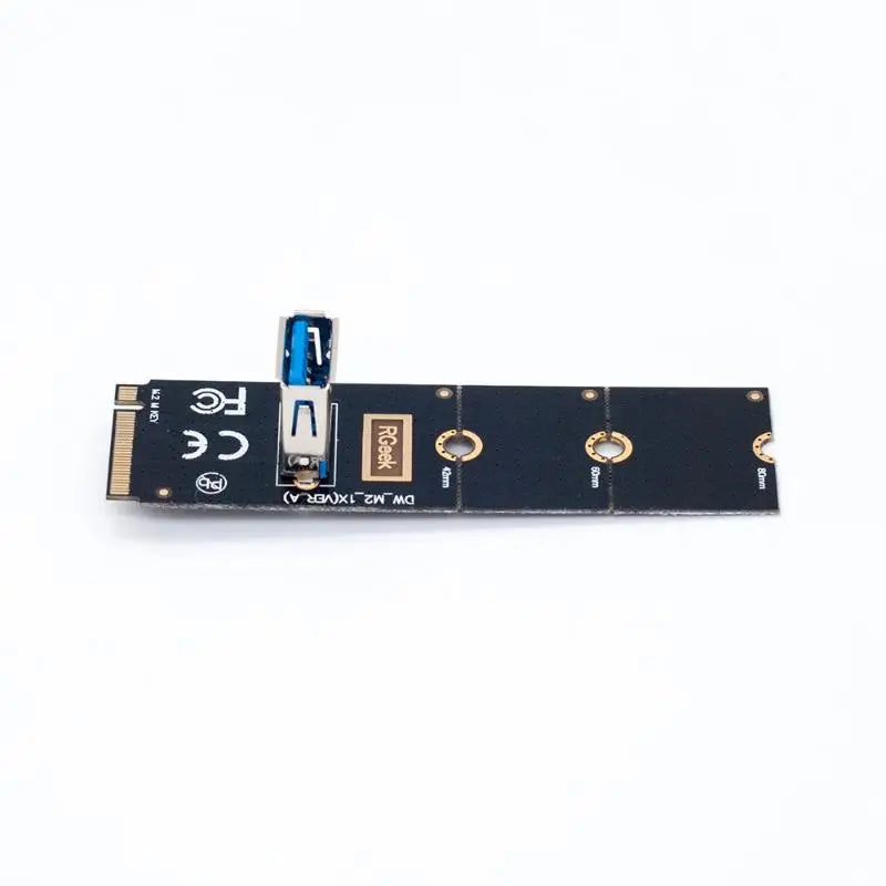 NGFF M2 PCI E X16 Slot Riser Card Adapter Mining Expansion Easy Qme