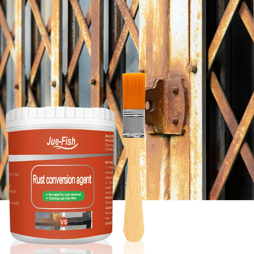 300g Metal Surfaces Rust Remover Water Based Paint Metal Rust Converter Anti-rust Protection Car Coating Primer Rust Inhibitor Qme