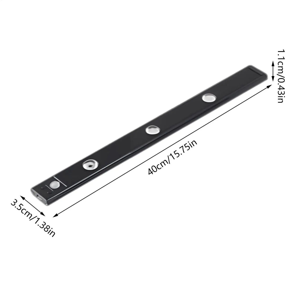 Under Cabinet Lighting LED Rechargeable Cordless 3-level Strip Shelf Qme