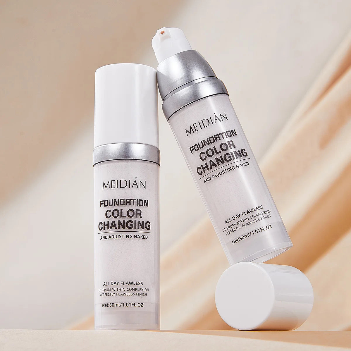 Liquid Foundation Moisturizing Fitting Fine Texture Long-lasting Qme