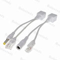 5PCS POE Power Supply Module 12V Network Camera POE Splitter Combiner One-Cable Solution for Security Surveillance Qme White