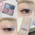 4-Color Glitter Eyeshadow Palette SHAQINUO Pearlescent Shimmer Qme N1015-02