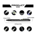 Multi Pen 9 in 1 Pocket Gadget with LED Light Pen Screwdriver with Screwdriver Level Ruler and Bottle Opener for Father Qme Black