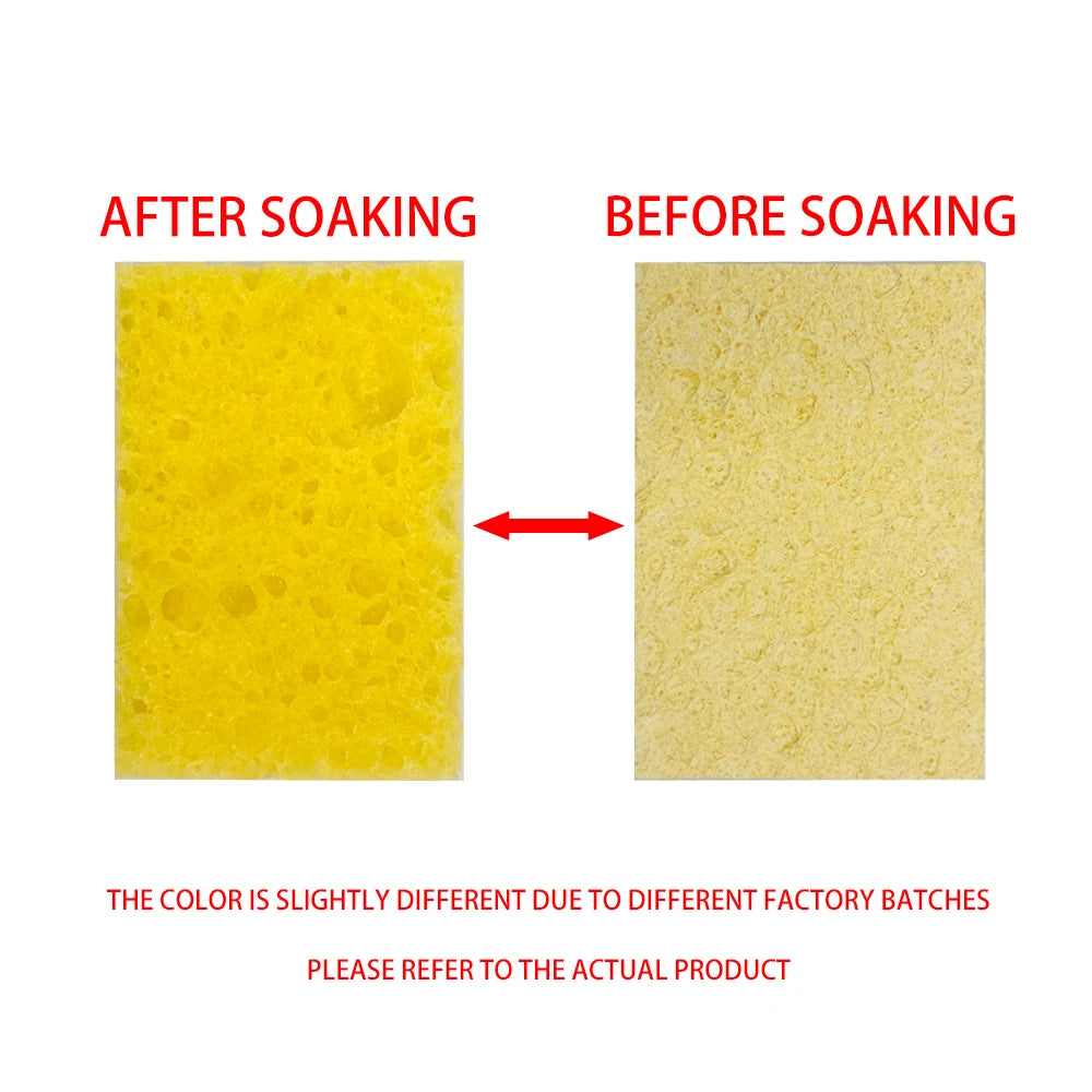 100X60MM Soldering Iron Tips Cleaning Sponge Temperature Enduring Qme